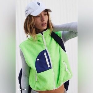 FP Movement Hit The Slopes Vest soft cropped, Lime Glow Combo XS